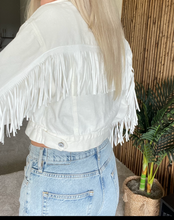 Load image into Gallery viewer, White Fringe Jacket
